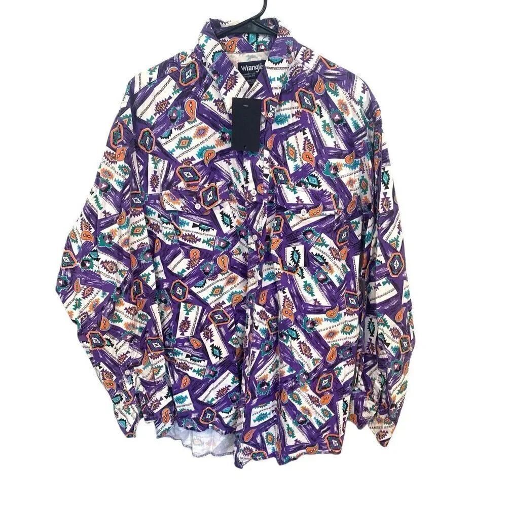Vintage Multicolored Patterned Wrangler Top